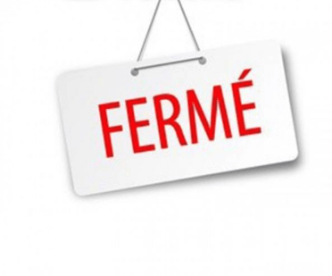 fermé